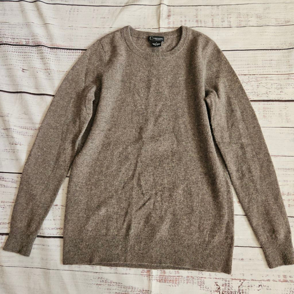 C by Bloomingdale's Sweaters - C By Bloomingdales 2 Ply Cashmere Brown Minimalist Capsule Neutral Sweater Small